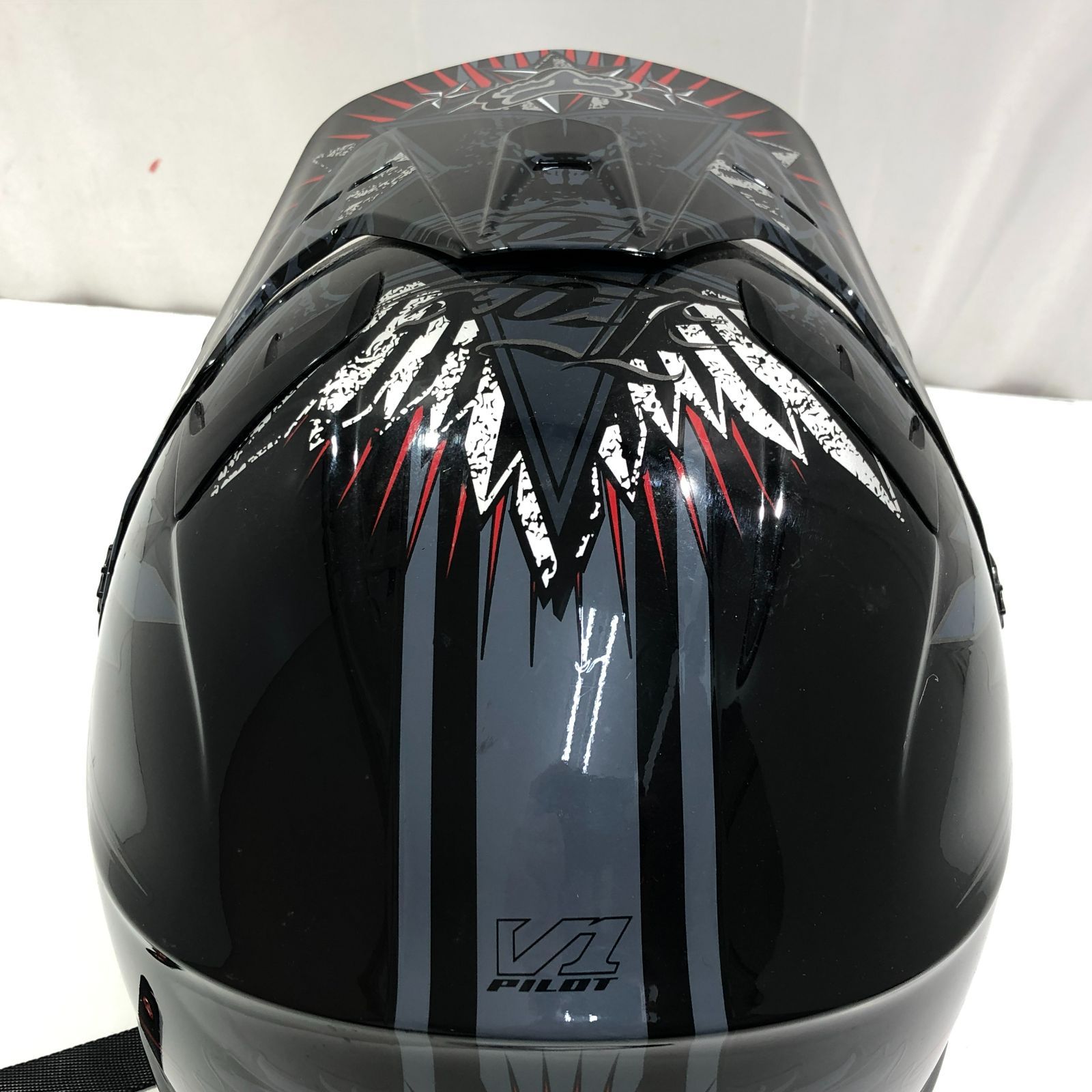 七重浜59-3-080513] 中古品 FOX フォックス V1 PILOT ヘルメット M