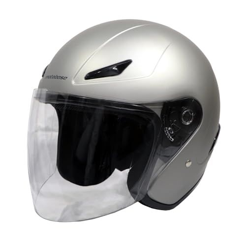 モトベース（MOTO BASE）バイク用｜SG・PSC規格｜オープンフェイス｜ジェット ヘルメット｜MBHL-SJ01｜マットチタンシルバー｜Mkk d020f7dd