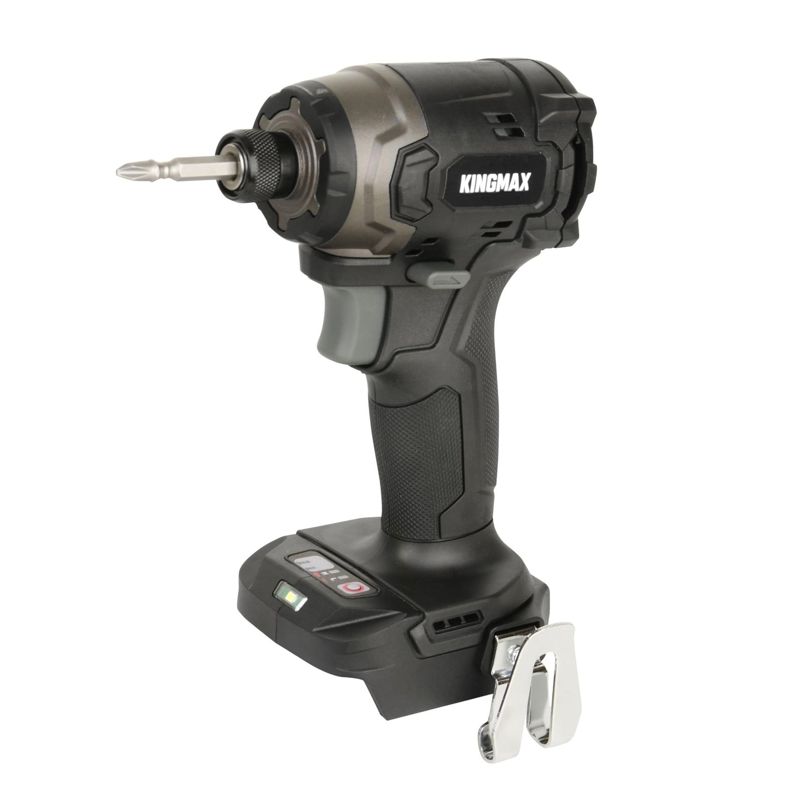 KINGMAX インパクトドライバー マキタ 互換 工具 18v充電式 インパクト 最大トルク250N・ｍ 日本国内 4段階切替モード 高出力ブラシレスモーター LED残照機能付き バッテリー・充電器別売 KID18BK (限定ブラック本体の a82dd7d1