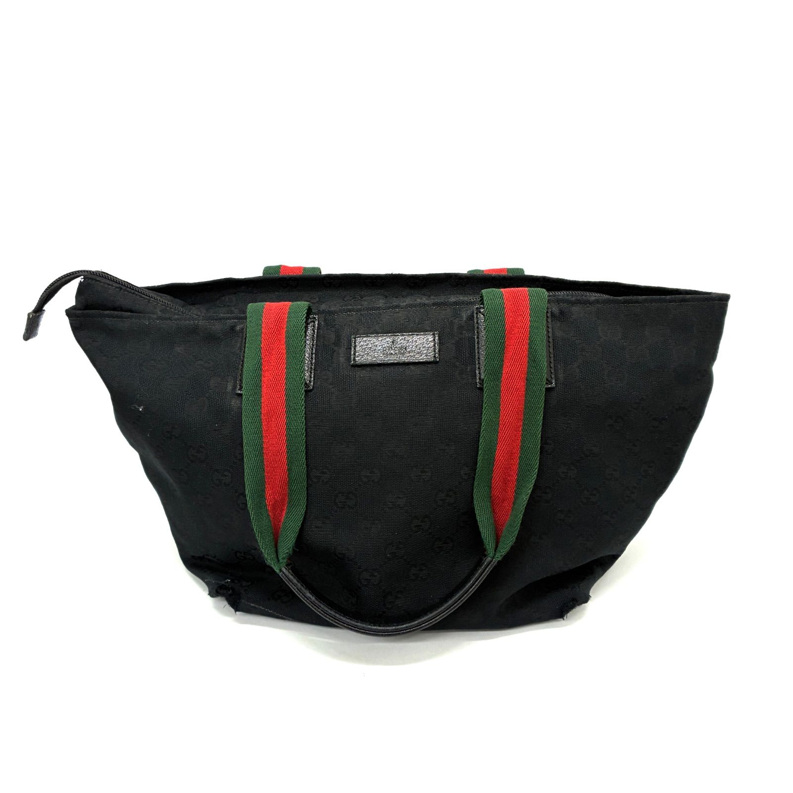 GUCCI グッチ トートバッグ シェリーライン GGキャンバス ブラック ◇GUCCI◇グッチ シェリーライン GG キャンバス トートバッグ ブラック
