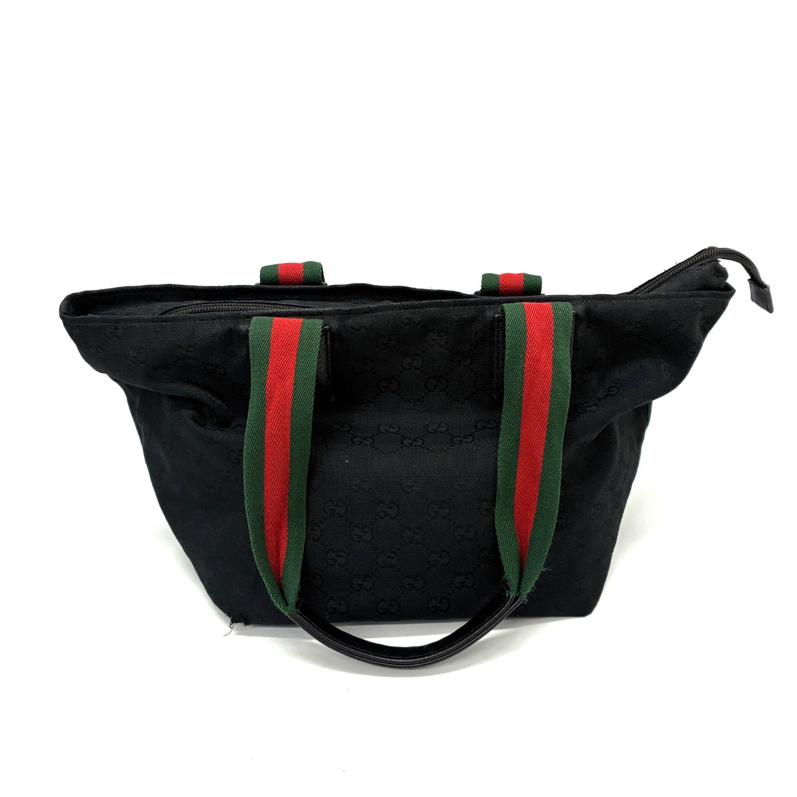 ◇GUCCI◇グッチ シェリーライン GG キャンバス トートバッグ ブラック
