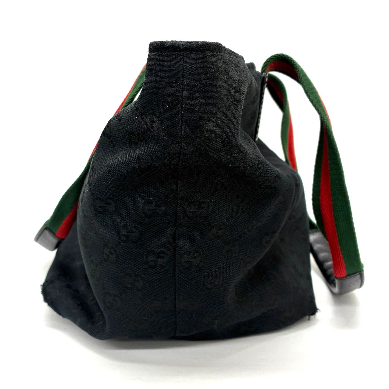 ◇GUCCI◇グッチ シェリーライン GG キャンバス トートバッグ ブラック