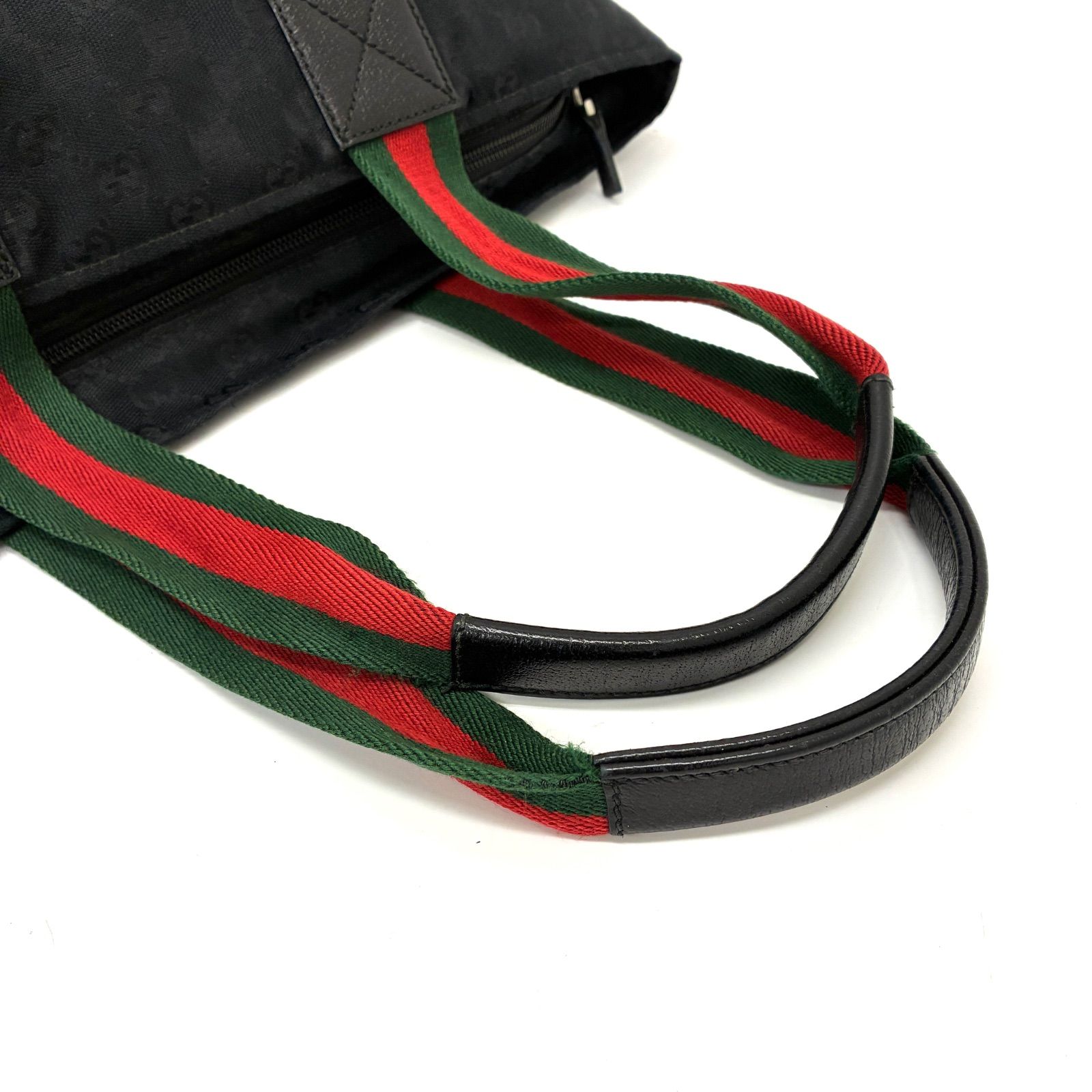 ◇GUCCI◇グッチ シェリーライン GG キャンバス トートバッグ ブラック