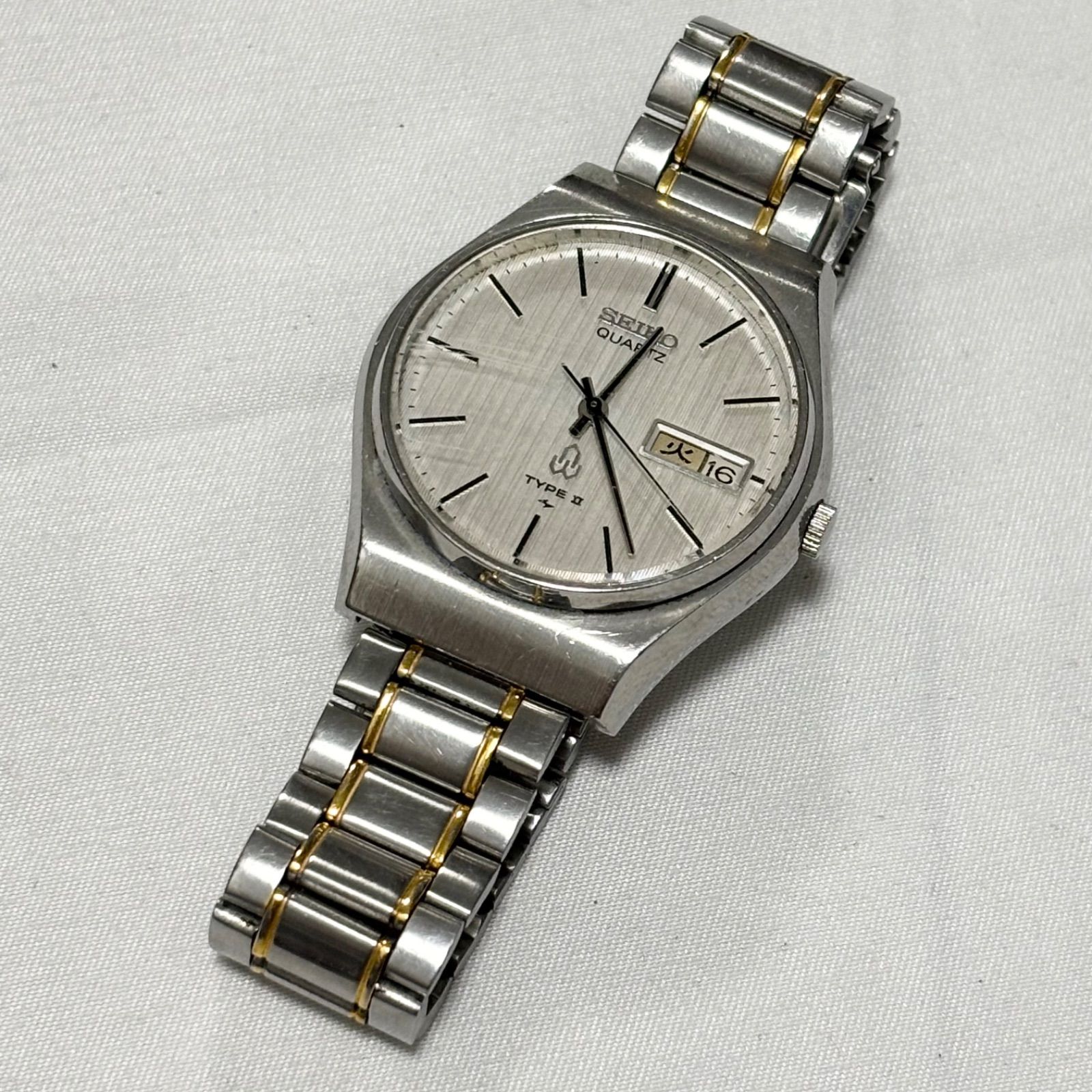 【送料無料】SEIKO/セイコー/TYPE2/タイプ2/4336-8040/クォーツ腕時計/シルバー/電池切れ/動作未確認/中古品/ジャンク品扱い