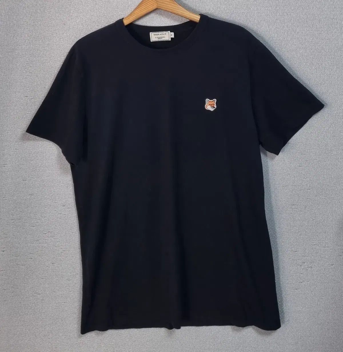 XL) メゾンキツネ ブラック 半袖Tシャツ 正規品
