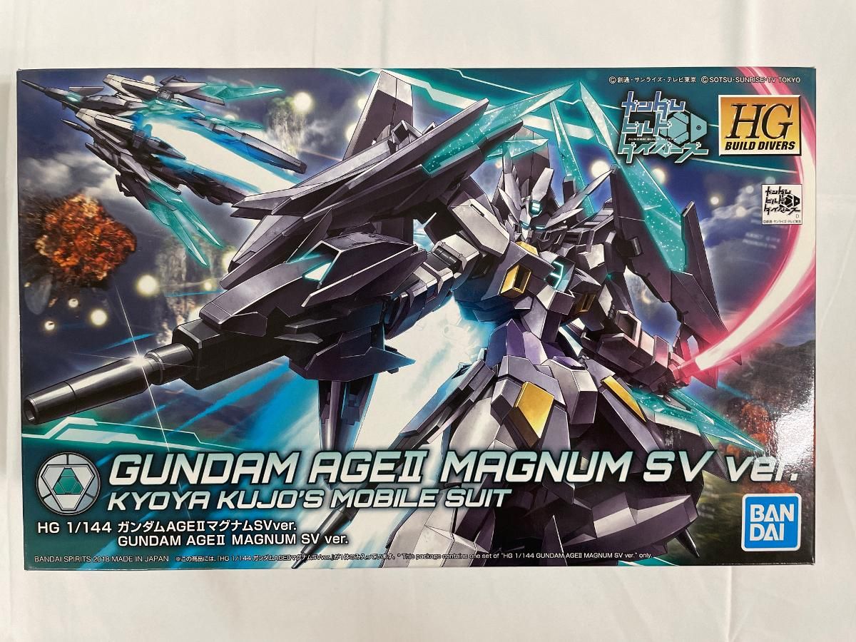 【未開封】HGBD ガンダムビルドダイバーズ ガンダムAGEIIマグナムSVver. 1/144スケール 色分け済みプラモデル