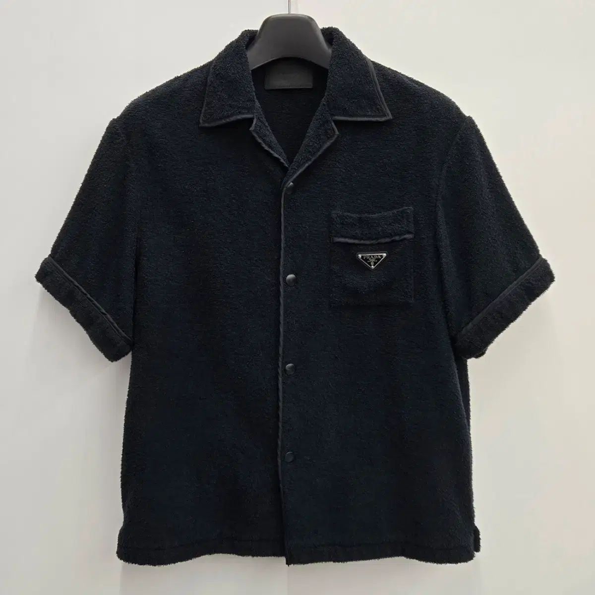 正規品 PRADA プラダ 三角ロゴ フレンチテリー 半袖 シャツ M