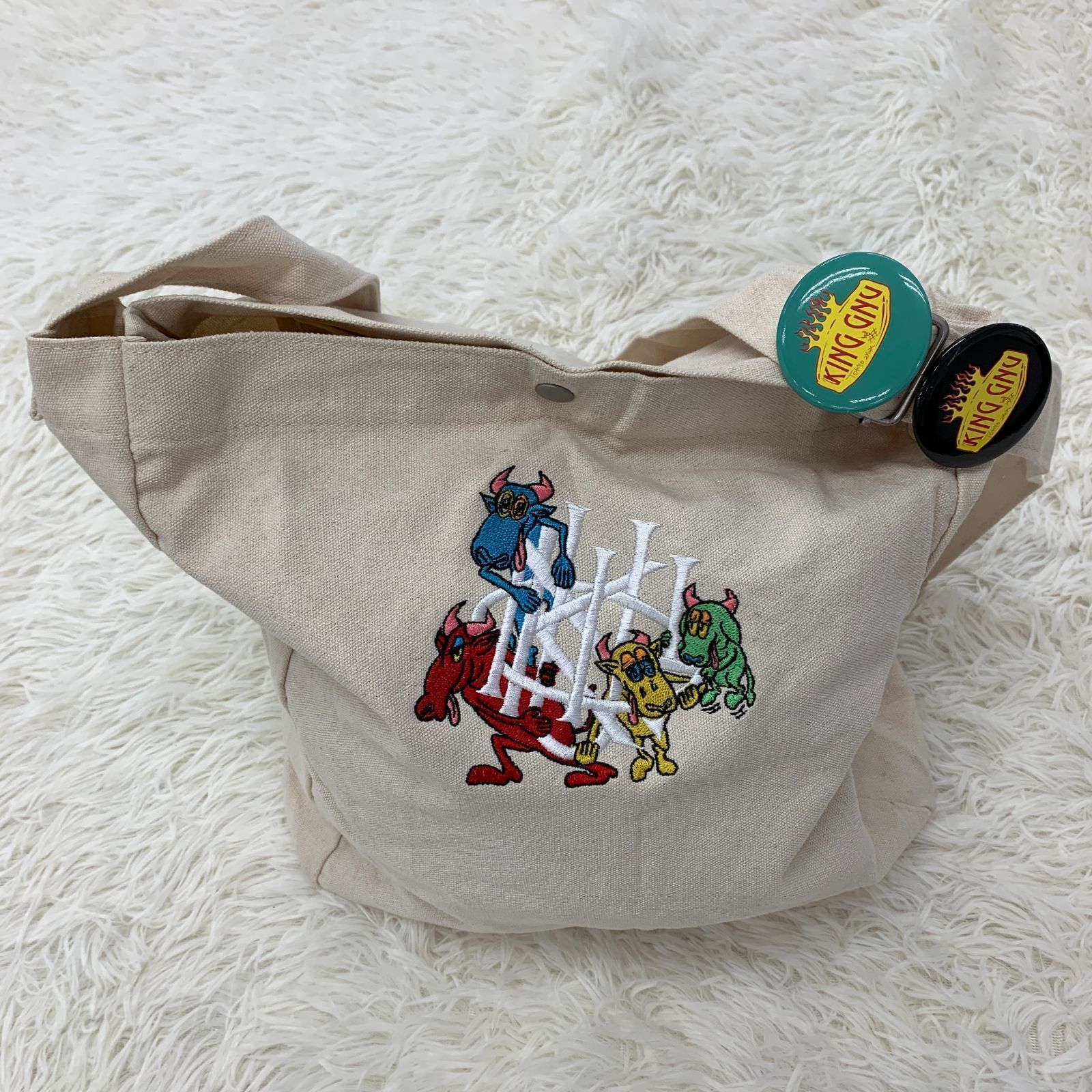 King Gnu THE GREATEST UNKNOWN ツアートートバッグ／ 刺繍 ショルダー