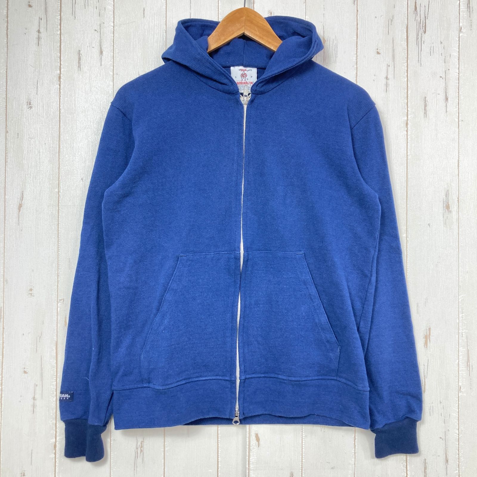 ?️Men's S ネイビー系 Barbarian ( バーバリアン ) コットン フルジップ フーディ コットン ウェア トップス インナー シャツ フーディ コットン z00057899 コットン フーディ インナー シャツ トップス