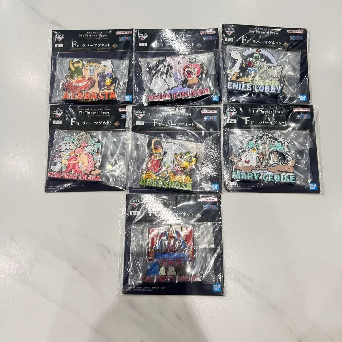 まとめ) ONE PIECE COOGI(クージー) 一番くじ ラバーマグネット セット