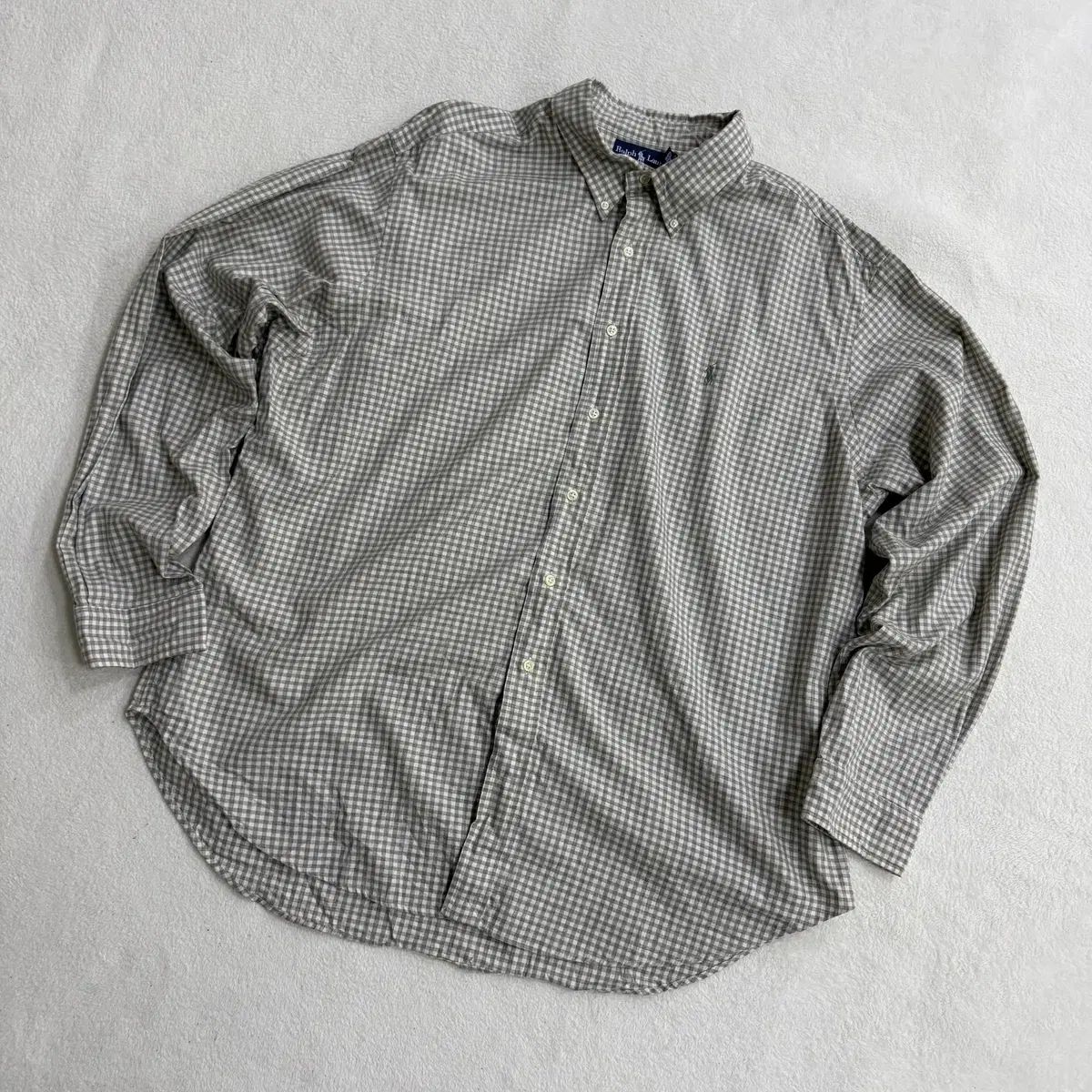 XXL ポロラルフローレン チェック 長袖 シャツ 0429T