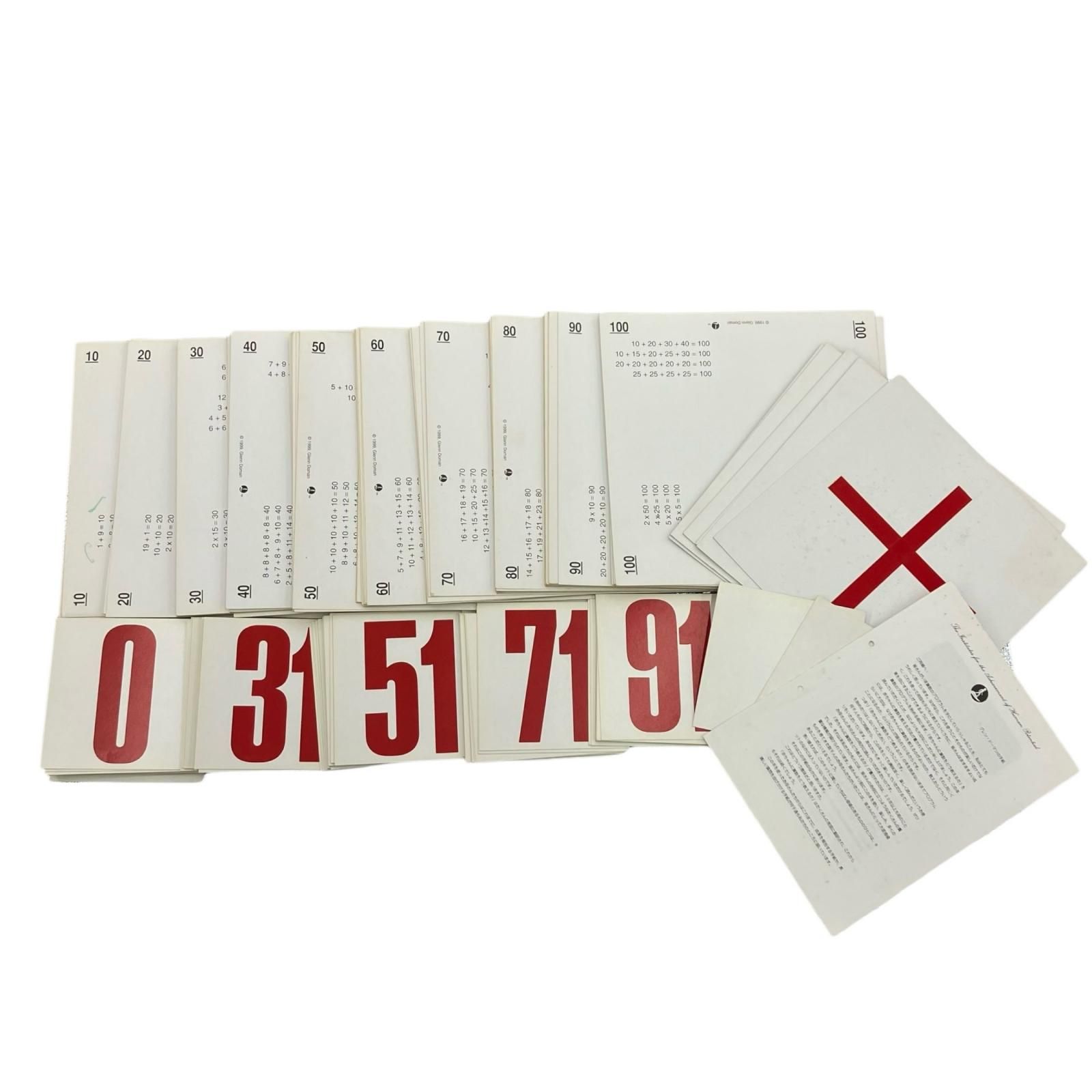 186000 現状品 ドーマン研究所 ドーマン博士のドッツカード 家庭保育園