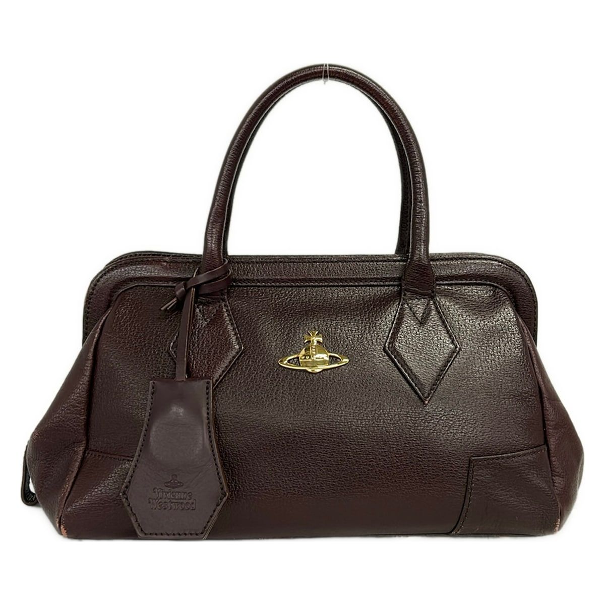 VivienneWestwood ACCESSORIES(ヴィヴィアンウエストウッドアクセサリーズ) ハンドバッグ - ボルドー レザー