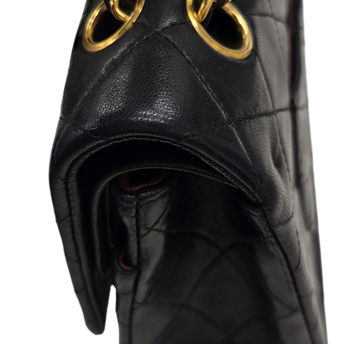 中古】CHANEL シャネル A01112 マトラッセ25 ラムスキン Wチェーン W 