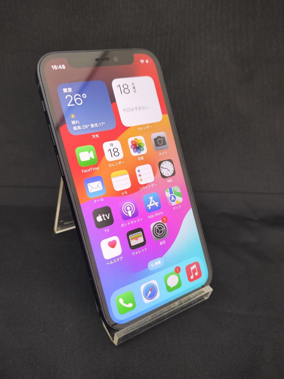iPhone12mini 64GB auデモ機 バッテリー容量89%