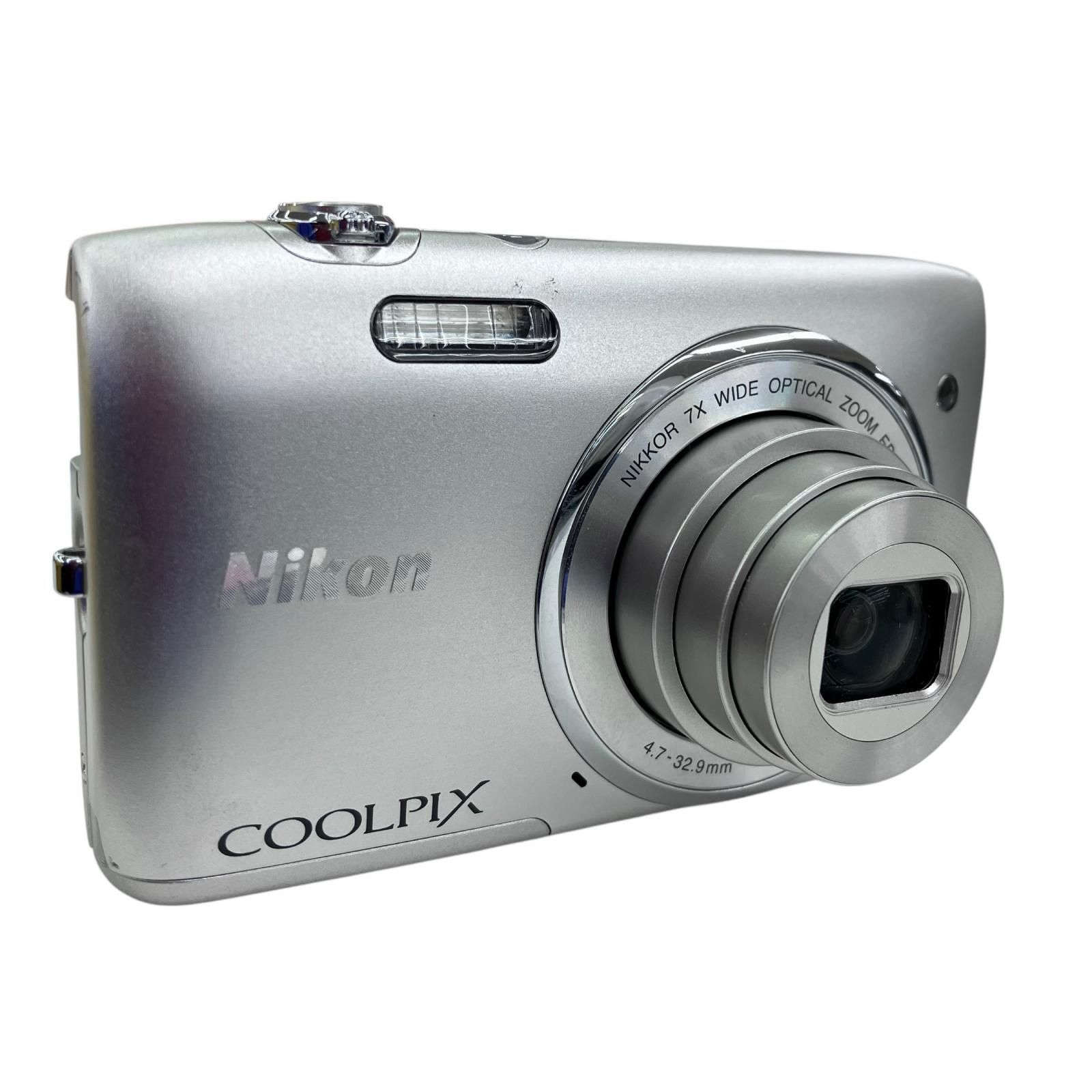 186000 現状品 Nikon ニコン COOLPIX S3500 7xWIDE シルバー - メルカリ