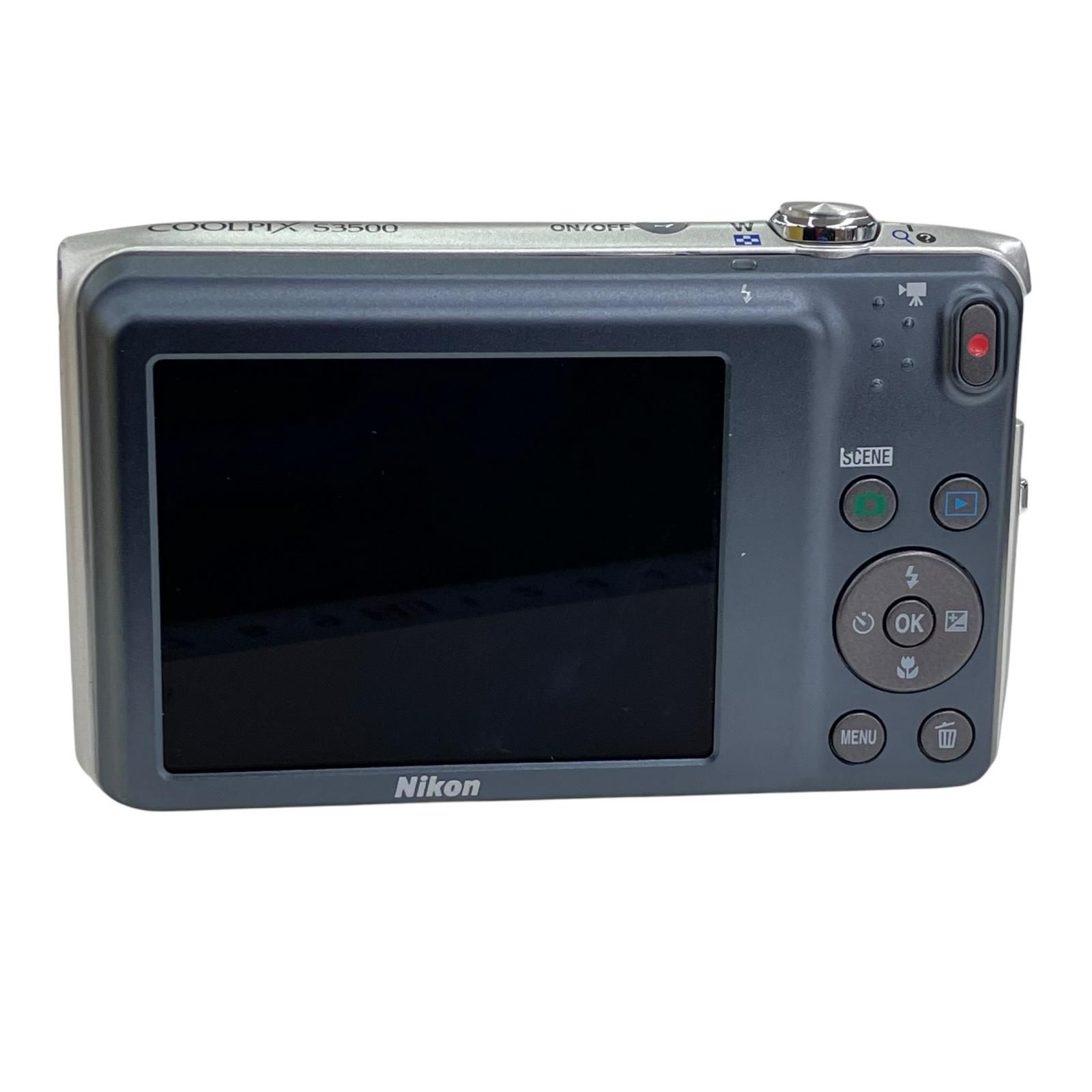 186000 現状品 Nikon ニコン COOLPIX S3500 7xWIDE シルバー - メルカリ