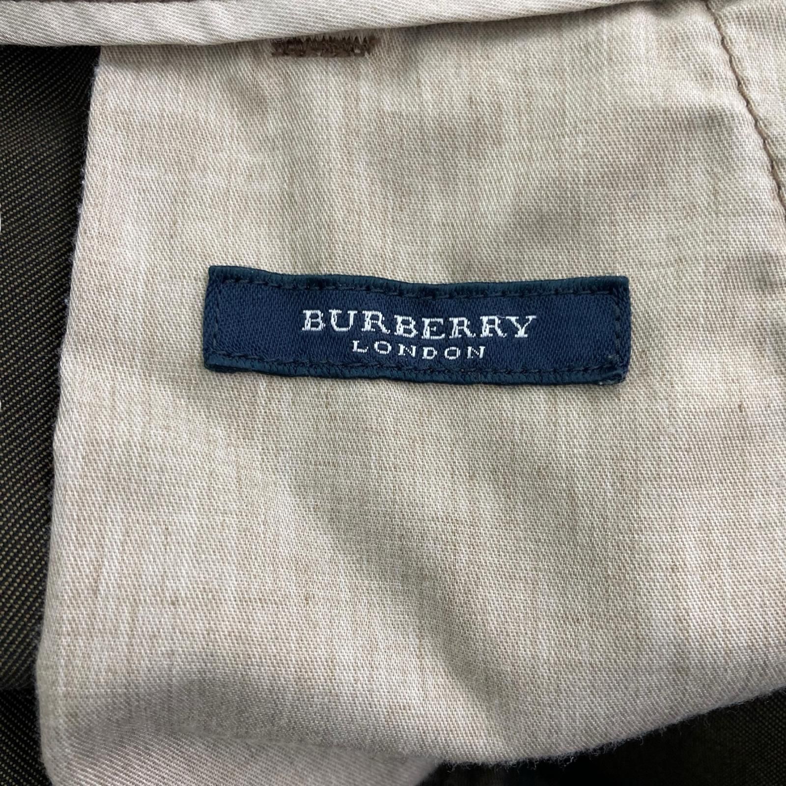 186005 現状品 BURBERRY バーバリー スラックス パンツ ブラウン系