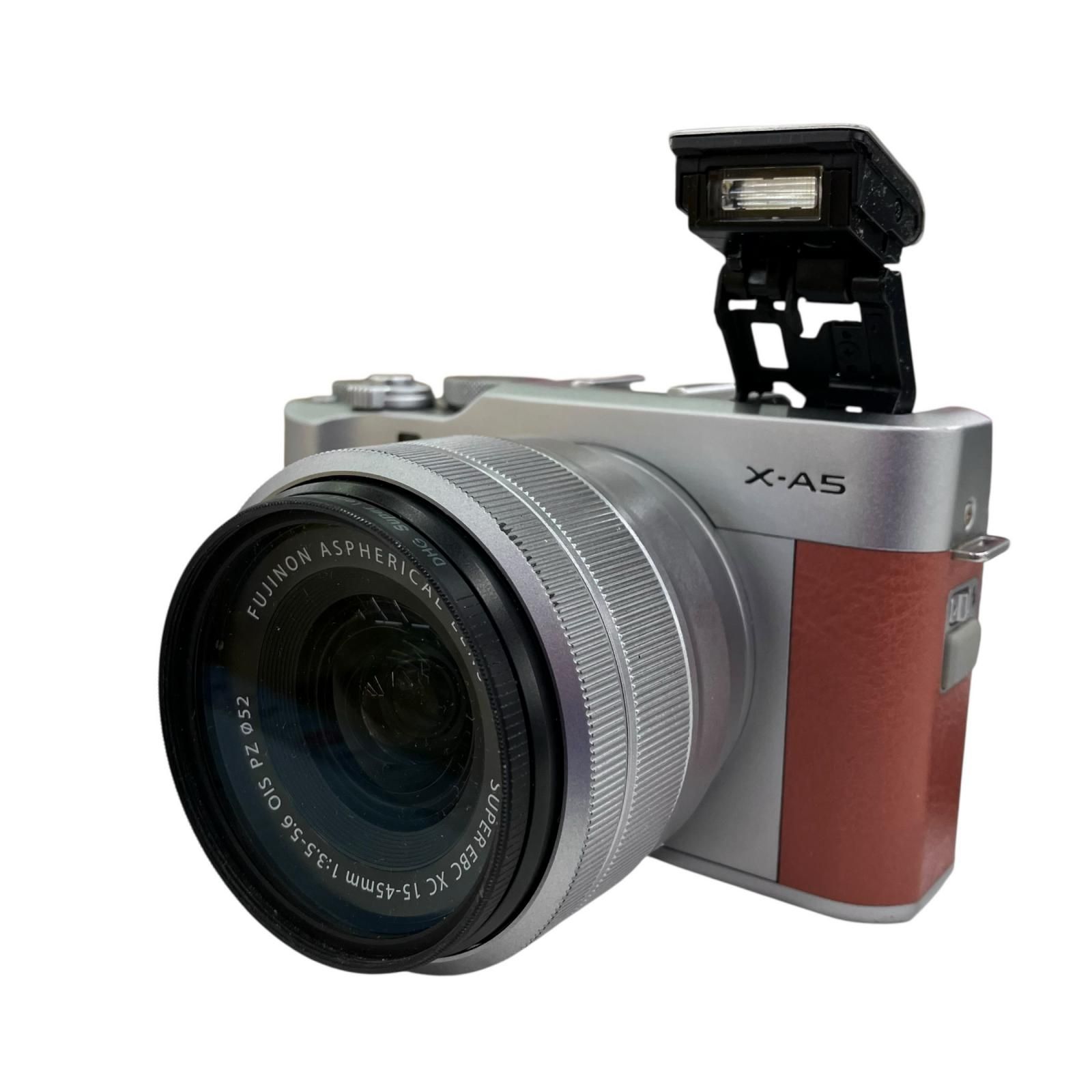 186000 FUJIFILM フジフィルム X-A5 シルバー/ブラウン - メルカリ