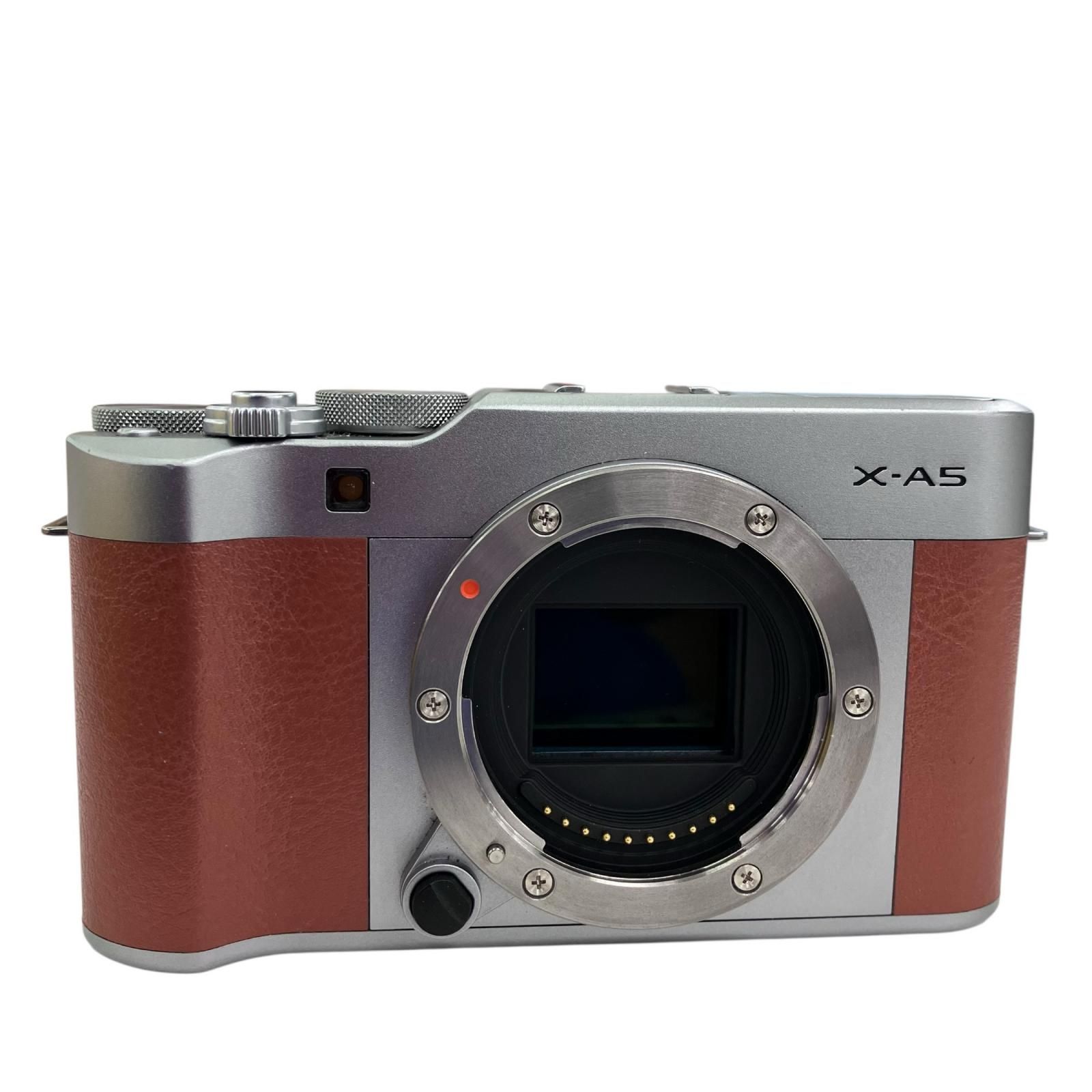 186000 FUJIFILM フジフィルム X-A5 シルバー/ブラウン - メルカリ