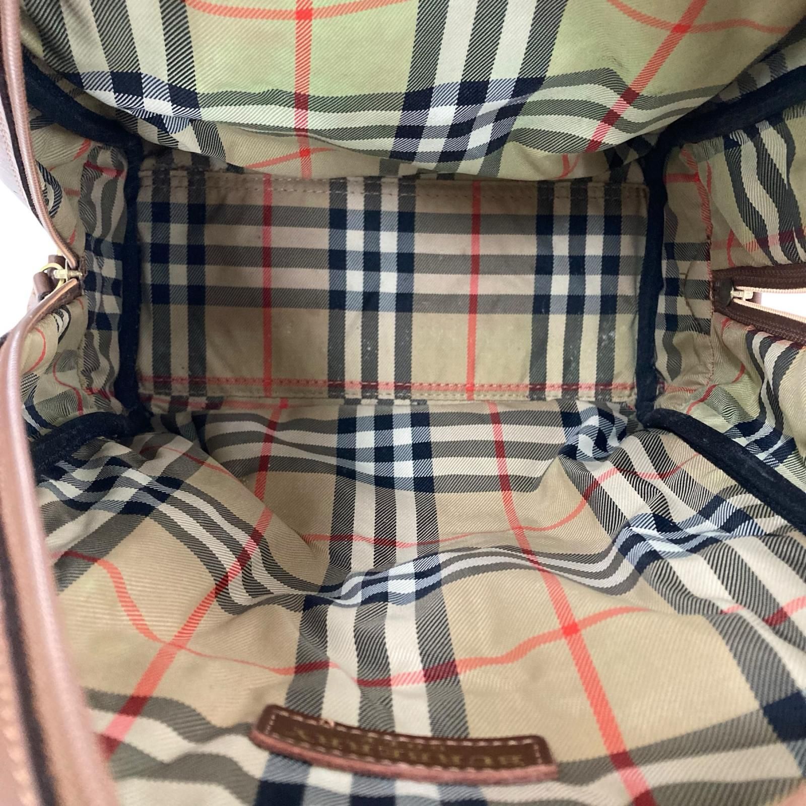 199990 BURBERRY バーバリー ゴルフ バッグ ノバチェック ブラウン