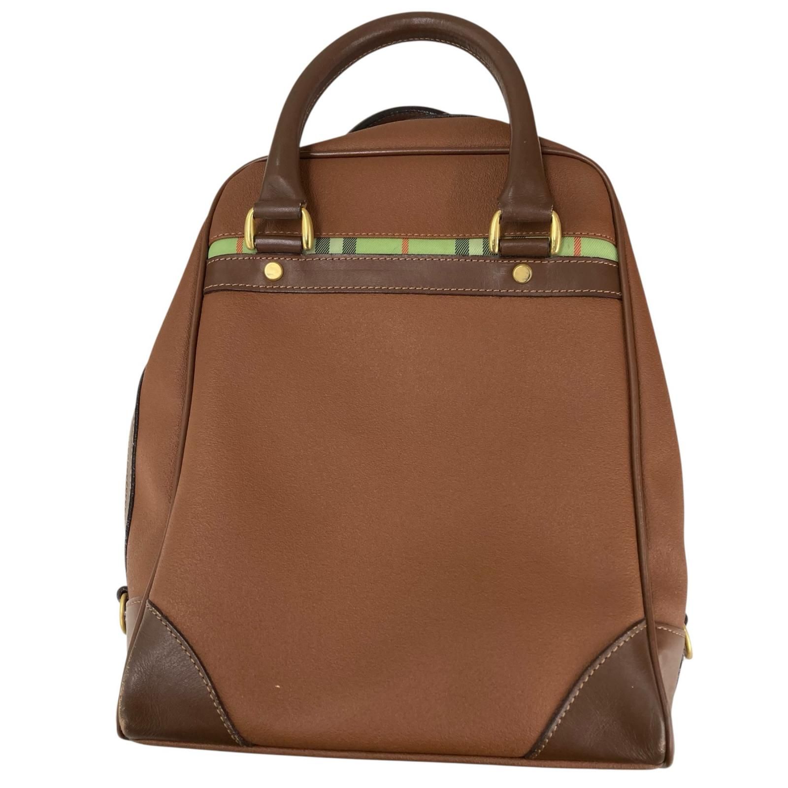 199990 BURBERRY バーバリー ゴルフ バッグ ノバチェック ブラウン
