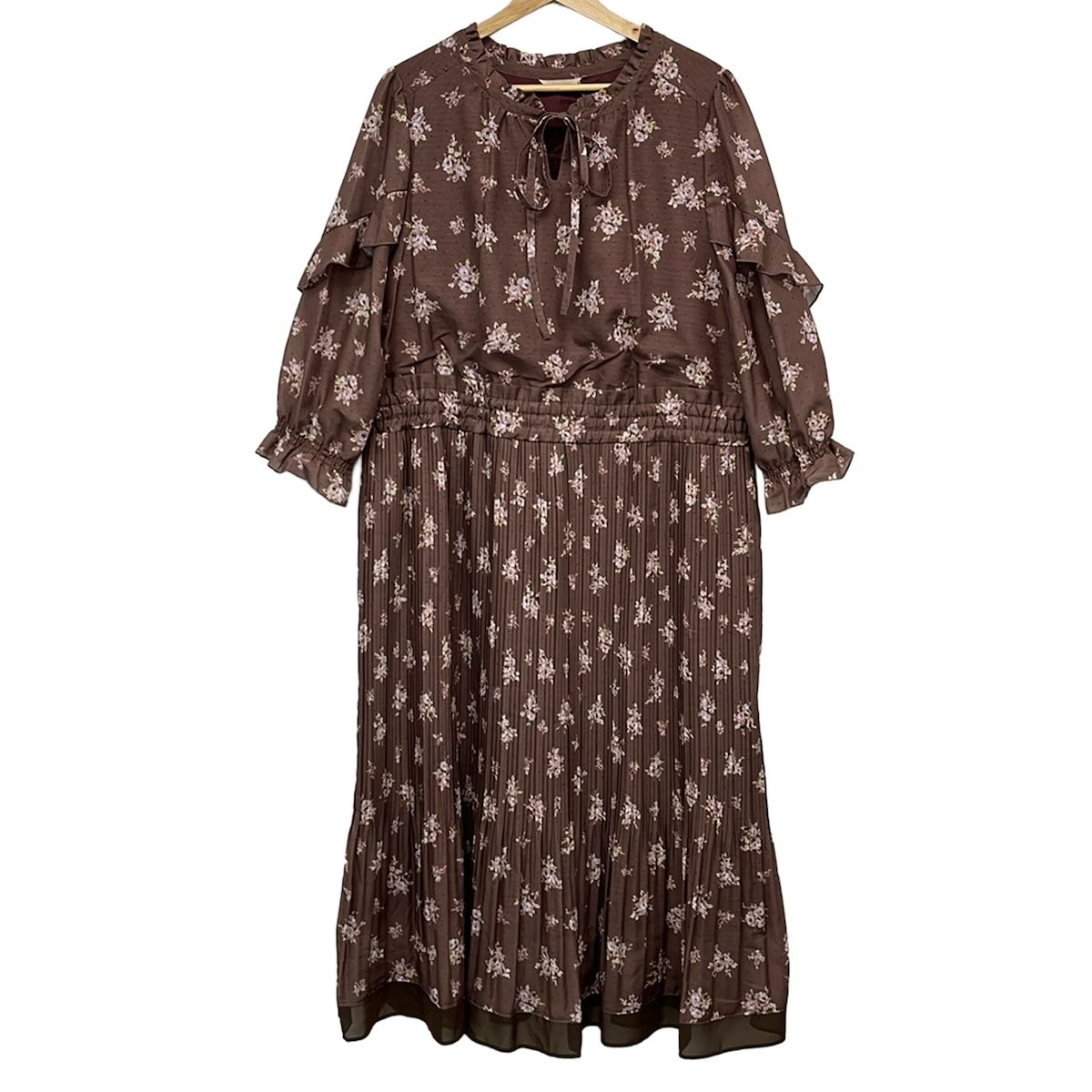 Rose Tiara サイズ 46 ワンピース Rose Tiara(ローズティアラ) ワンピース サイズ46 XL レディース美品