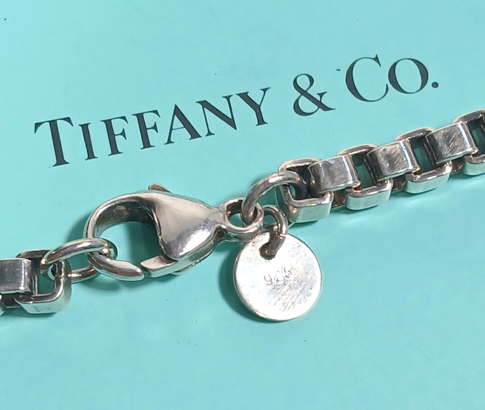 TIFFANY&Co. ベネチアンリンク ブレスレット SV925 シルバー 全長約 TIFFANY&Co. ベネチアンリンク ブレスレット SV925 シルバー 全長約