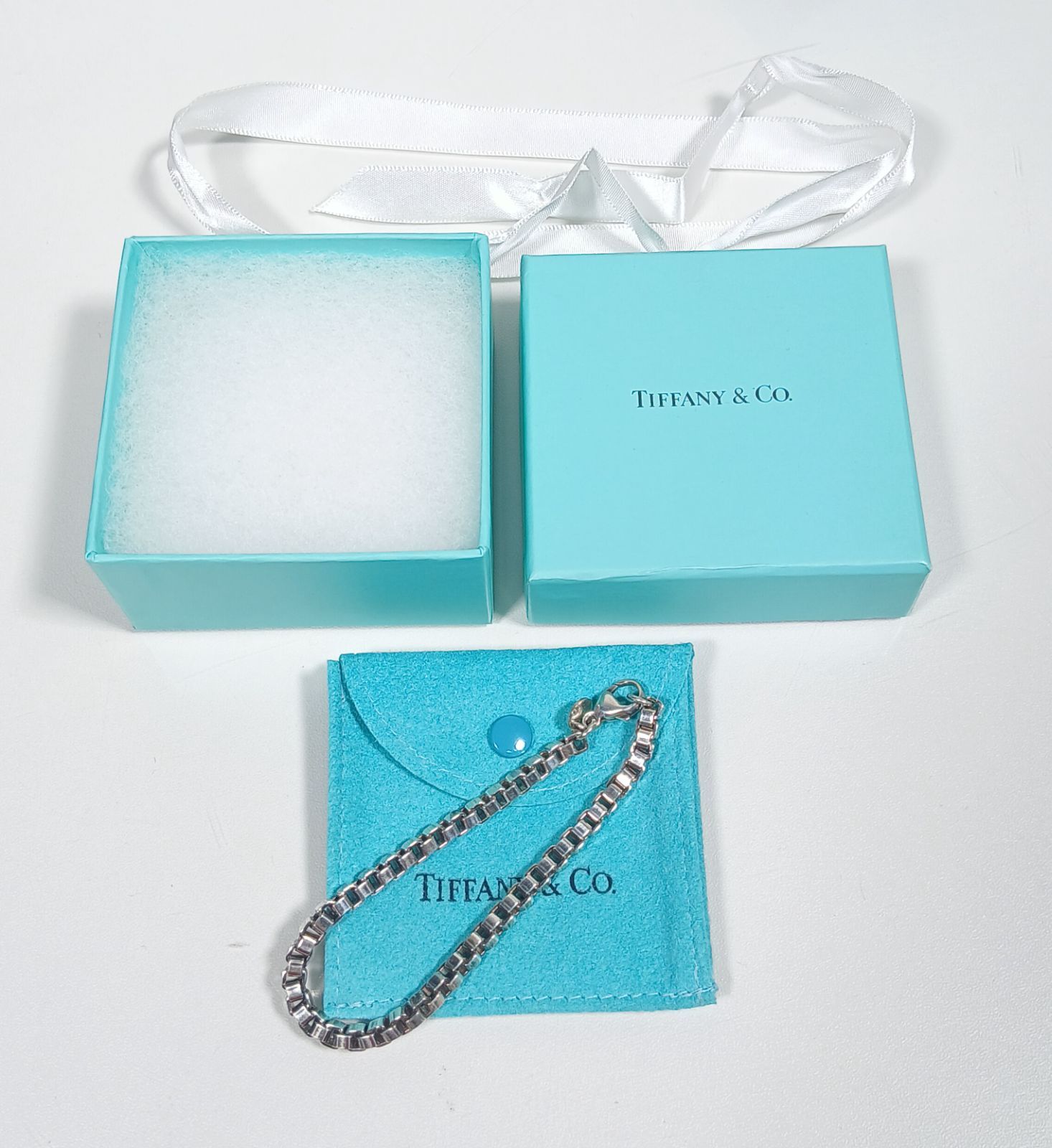 TIFFANY&Co. ベネチアンリンク ブレスレット SV925 シルバー 全長約 