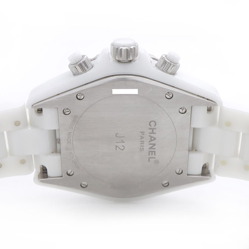 CHANEL シャネル J12 41mm クロノグラフ 2重ダイヤベゼル H2009
