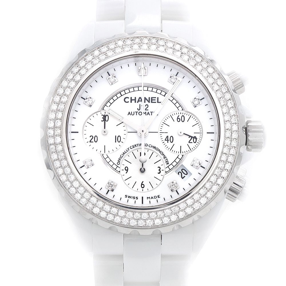 H2009 CHANEL純正ベゼル　　ホワイト CHANEL シャネル J12 41mm クロノグラフ 2重ダイヤベゼル H2009