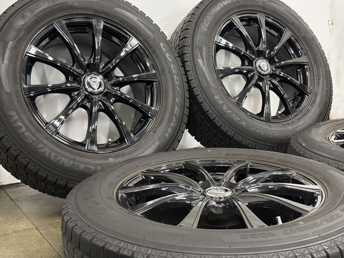 バリ溝】ESTROSA 17in 7J +38 PCD114.3 グッドイヤー アイスナビ SUV