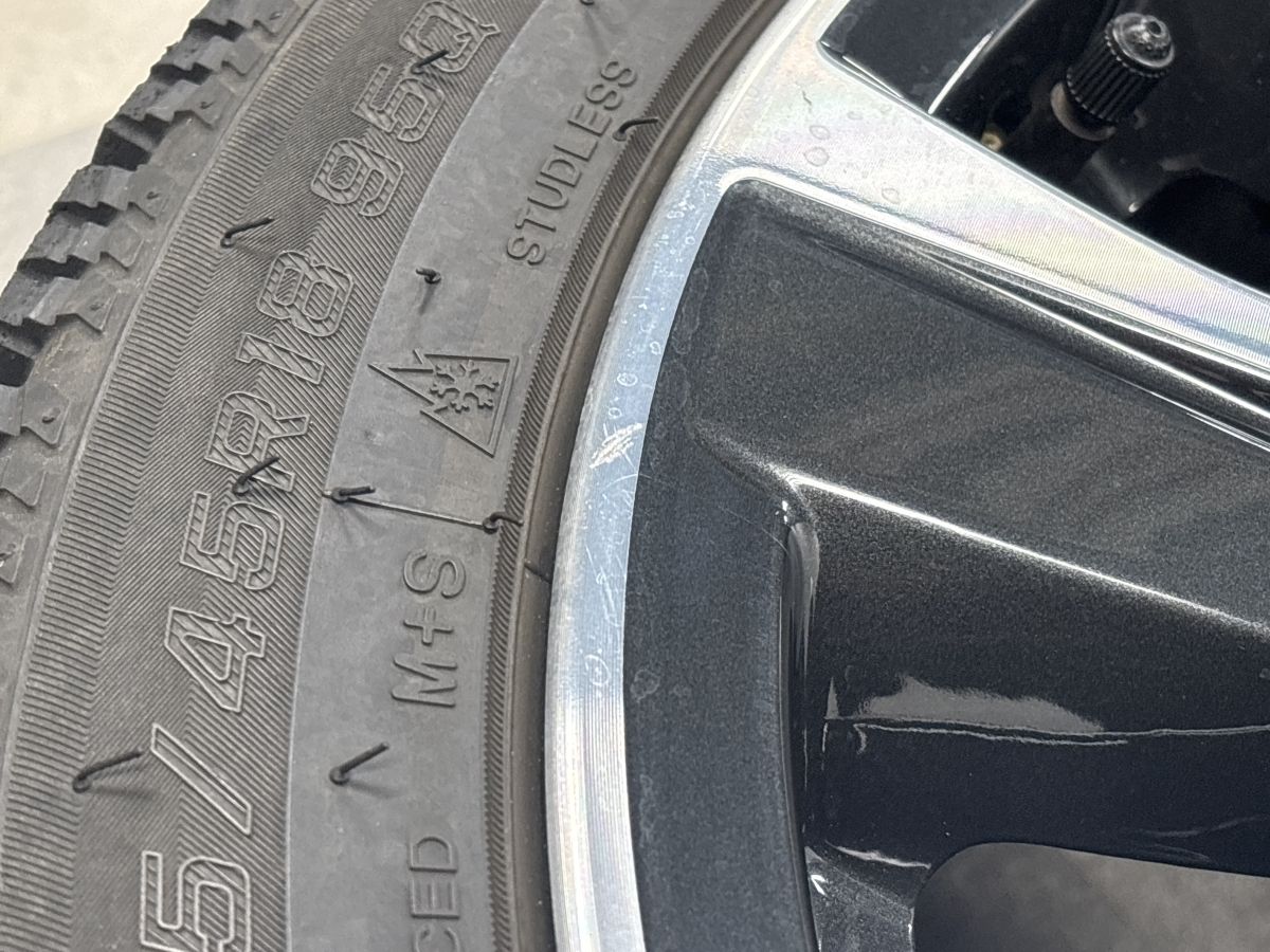 バリ溝】スバル VN5 レヴォーグ STI Sport 純正 18in 7.5J +55 PCD114