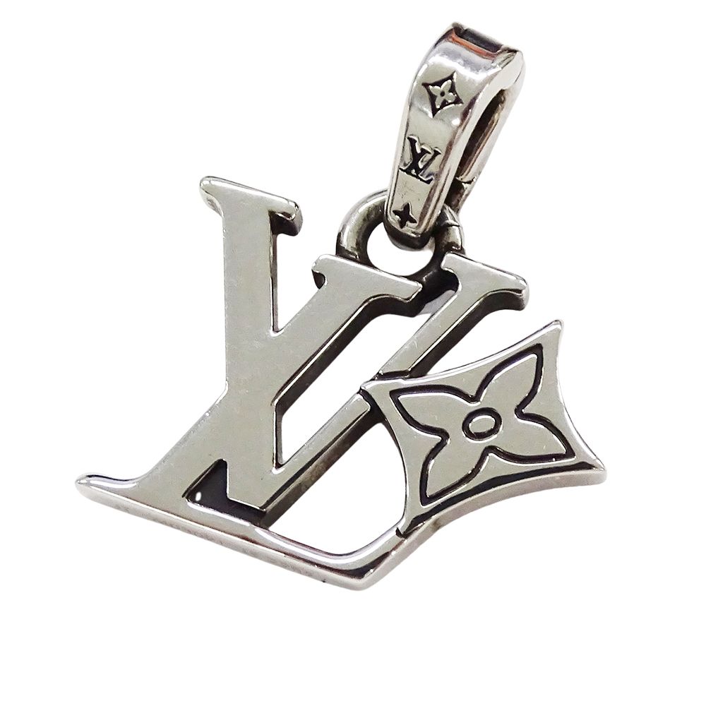 ルイ・ヴィトン LOUIS VUITTON チャーム メンズ ブランド ペンダントトップ LVフラワーチャーム シルバー M03091 LE2285 アクセサリー【中古】