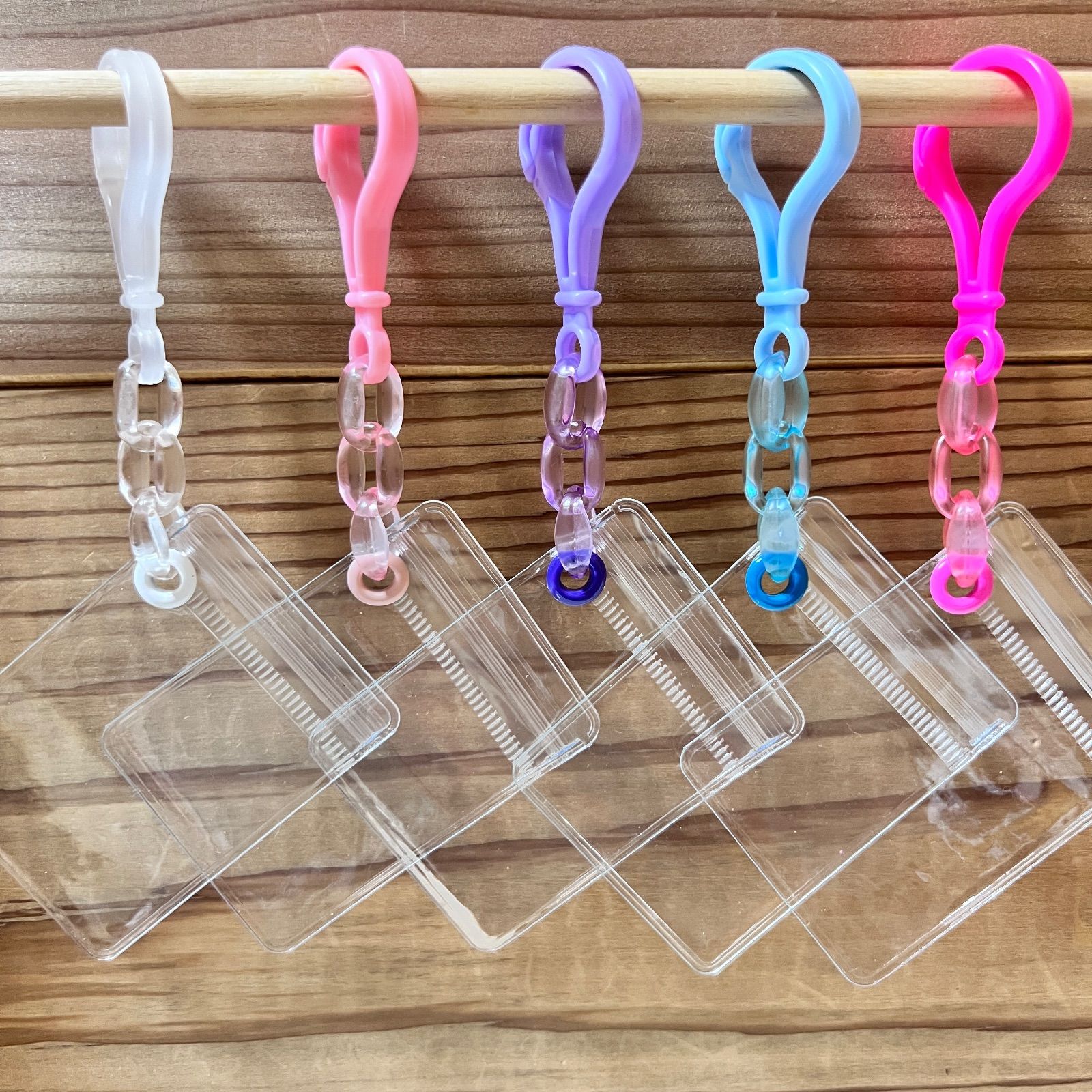 キャンディバッグ キーホルダー 50個セット 薄いクリアチェーン KC02B