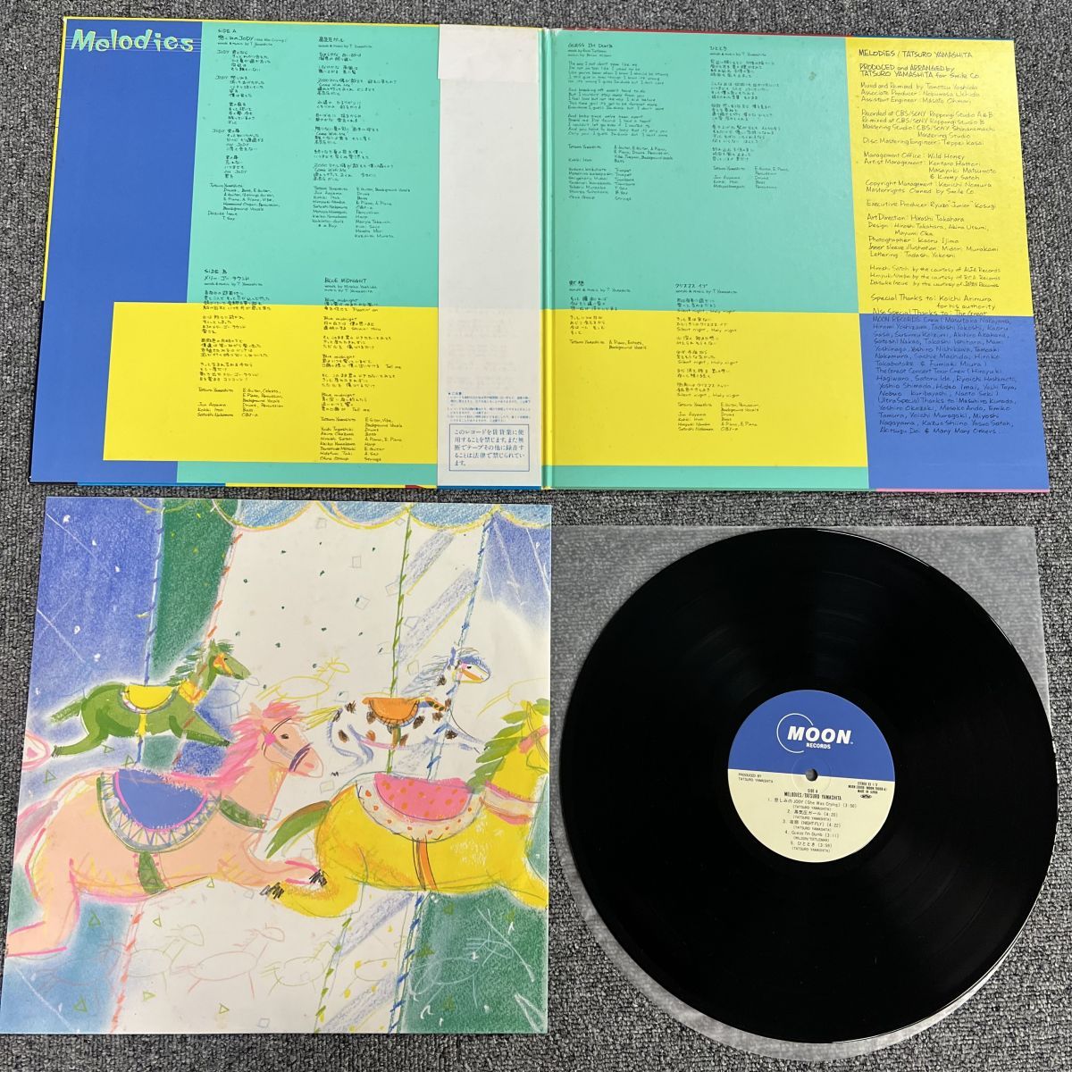 帯付きLP/Tatsuro Yamashita山下達郎/Melodies/MOON-28008/レコード 
