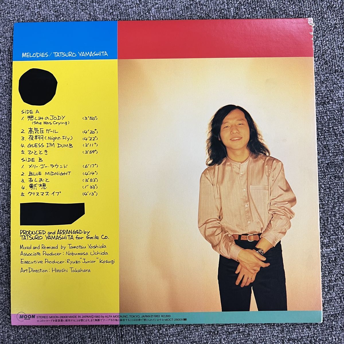 帯付きLP&frasl;Tatsuro Yamashita山下達郎&frasl;Melodies&frasl;MOON-28008&frasl;レコード