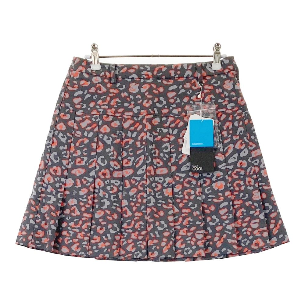 サイズ：36 LANVIN SPORT ランバン スポール プリーツスカート レオパード柄 グレー系 [240101693403] ゴルフウェア レディース ストスト