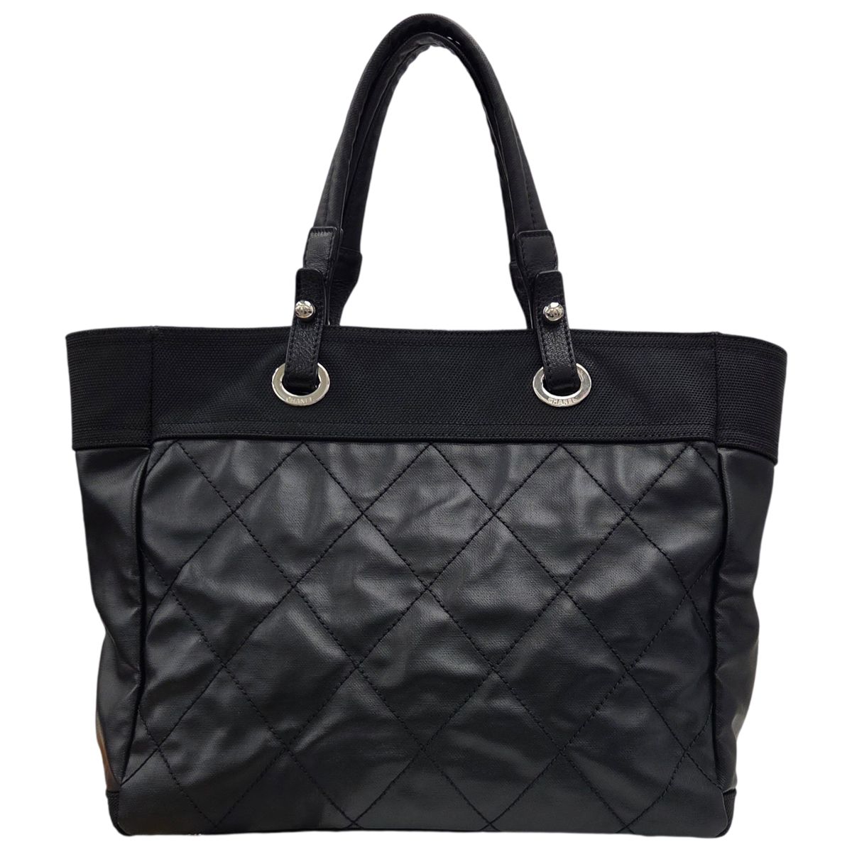 中古】CHANEL シャネル パリビアリッツMM トートバッグ コーティング