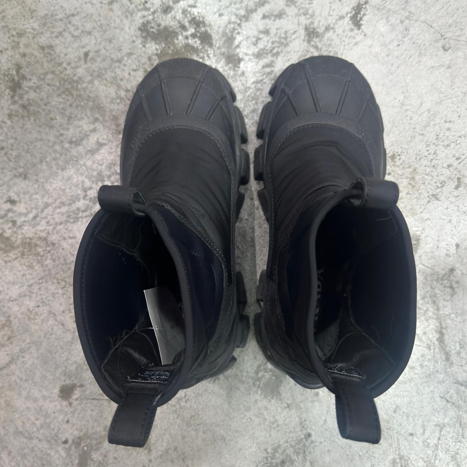 PRADA モノリス Re-Nylon ギャバジン ブーツ 8.5