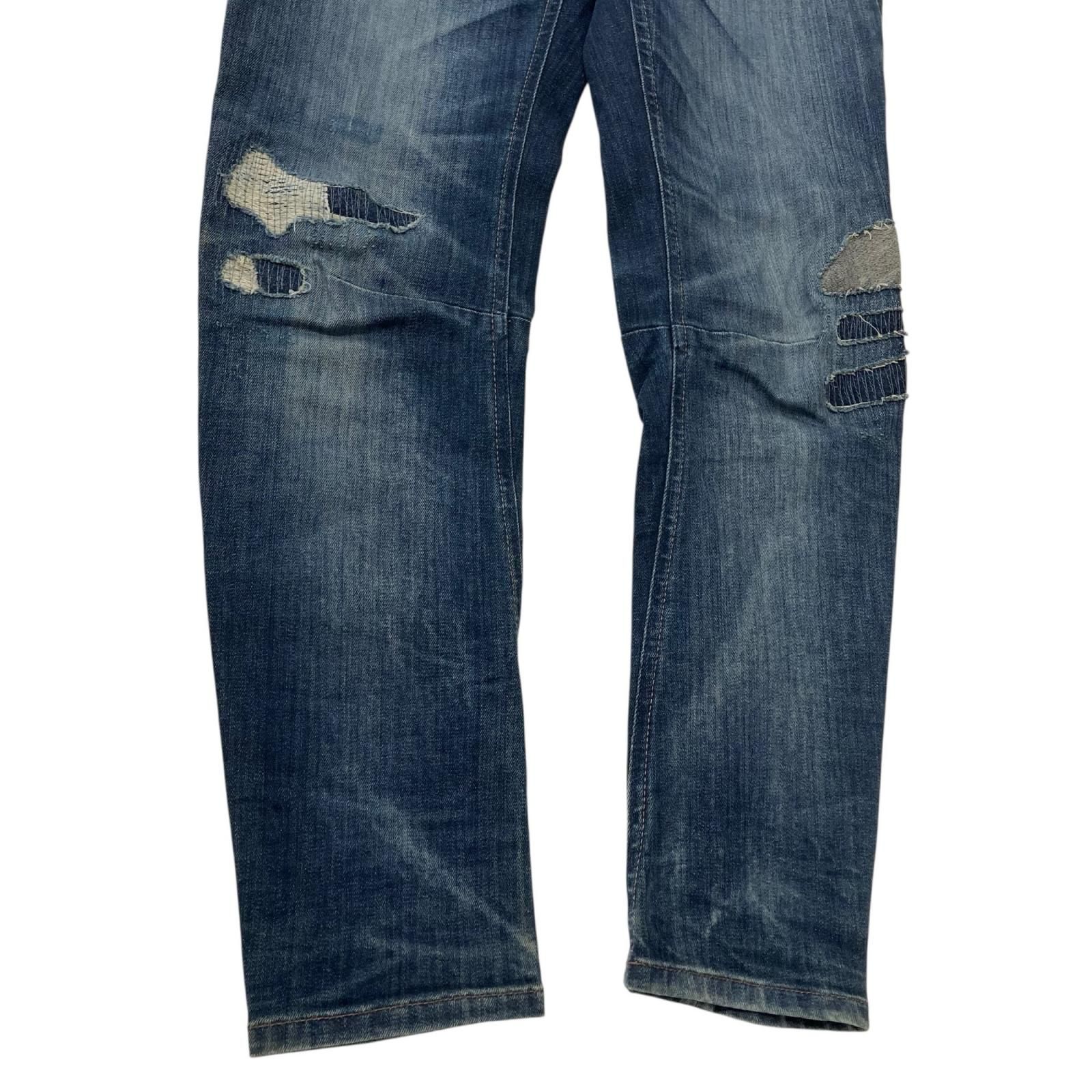 199990 DIESEL ディーゼル Size24 ダメージ加工　デニム　ストレッチ WASH0854T STRETCH ネイビー レディース