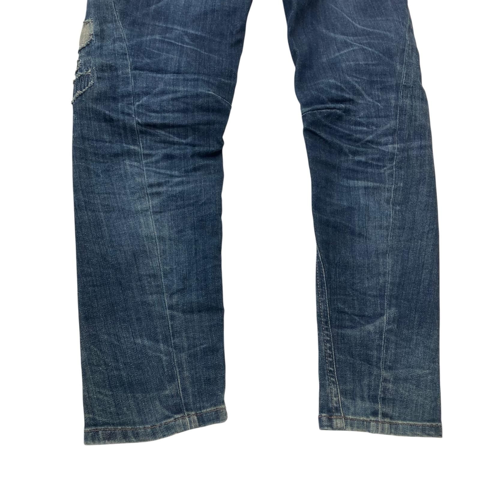199990 DIESEL ディーゼル Size24 ダメージ加工　デニム　ストレッチ WASH0854T STRETCH ネイビー レディース