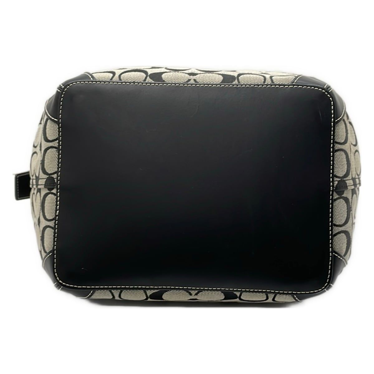 1円 □美品□ COACH コーチ 6083 シグネチャー ダッフル キャンバス 