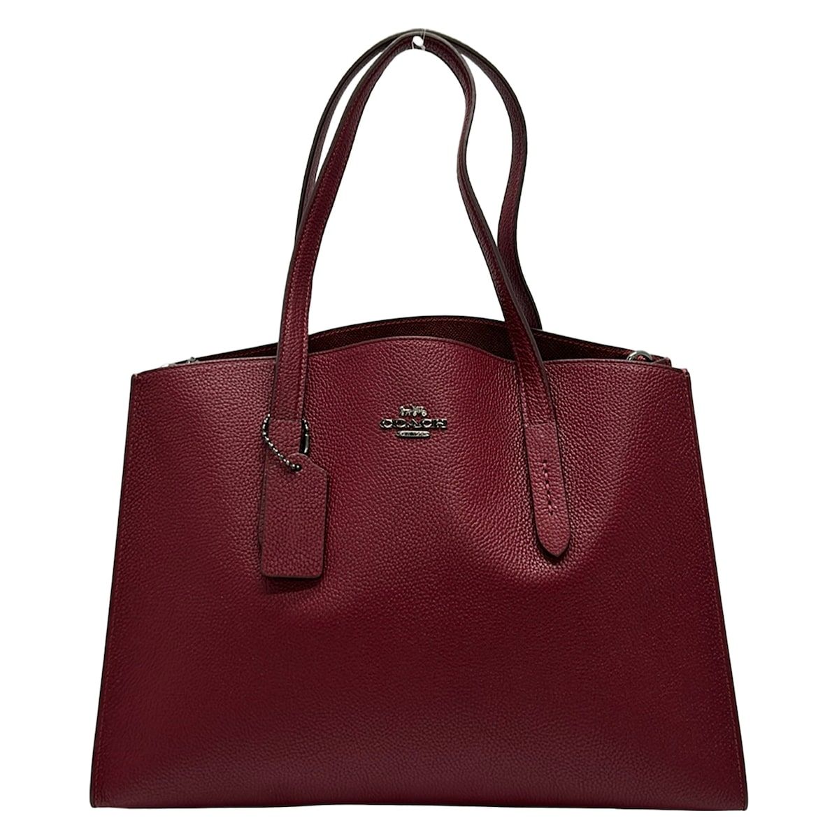 COACH(コーチ) トートバッグ - 38616 ボルドー レザー - メルカリ