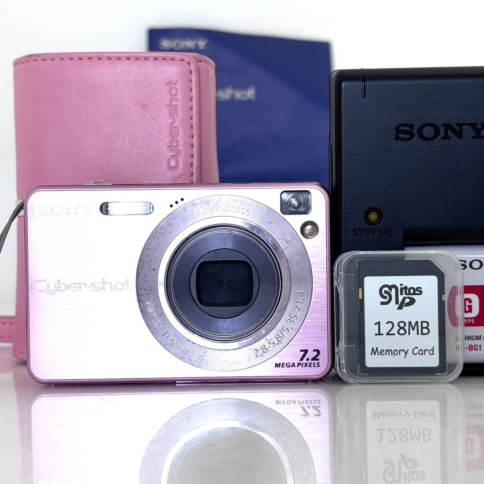 ソニー】SONY Cyber-shot DSC-W120 ピンク デジタルカメラ +