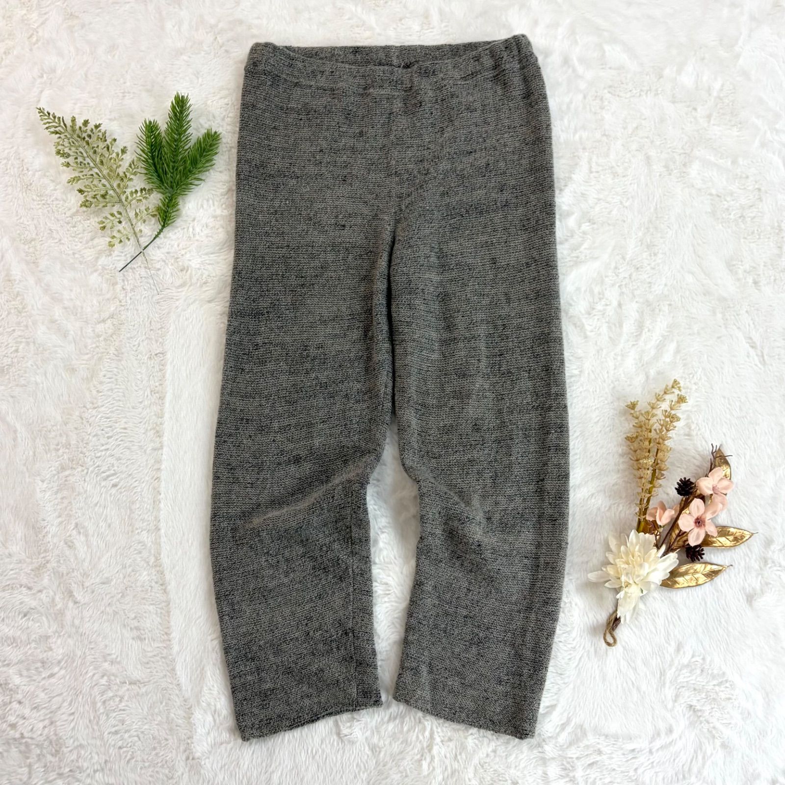 日本製 evam eva エヴァムエヴァ イージーパンツ カシミヤ/リネン 日本製 evam eva エヴァムエヴァ イージーパンツ カシミヤ/リネン