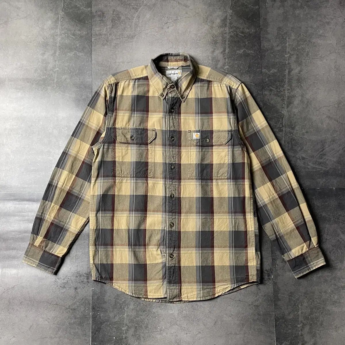 CARHARTT カーハート ヴィンテージ イエロー CHECK ウォーク シャツ A00981