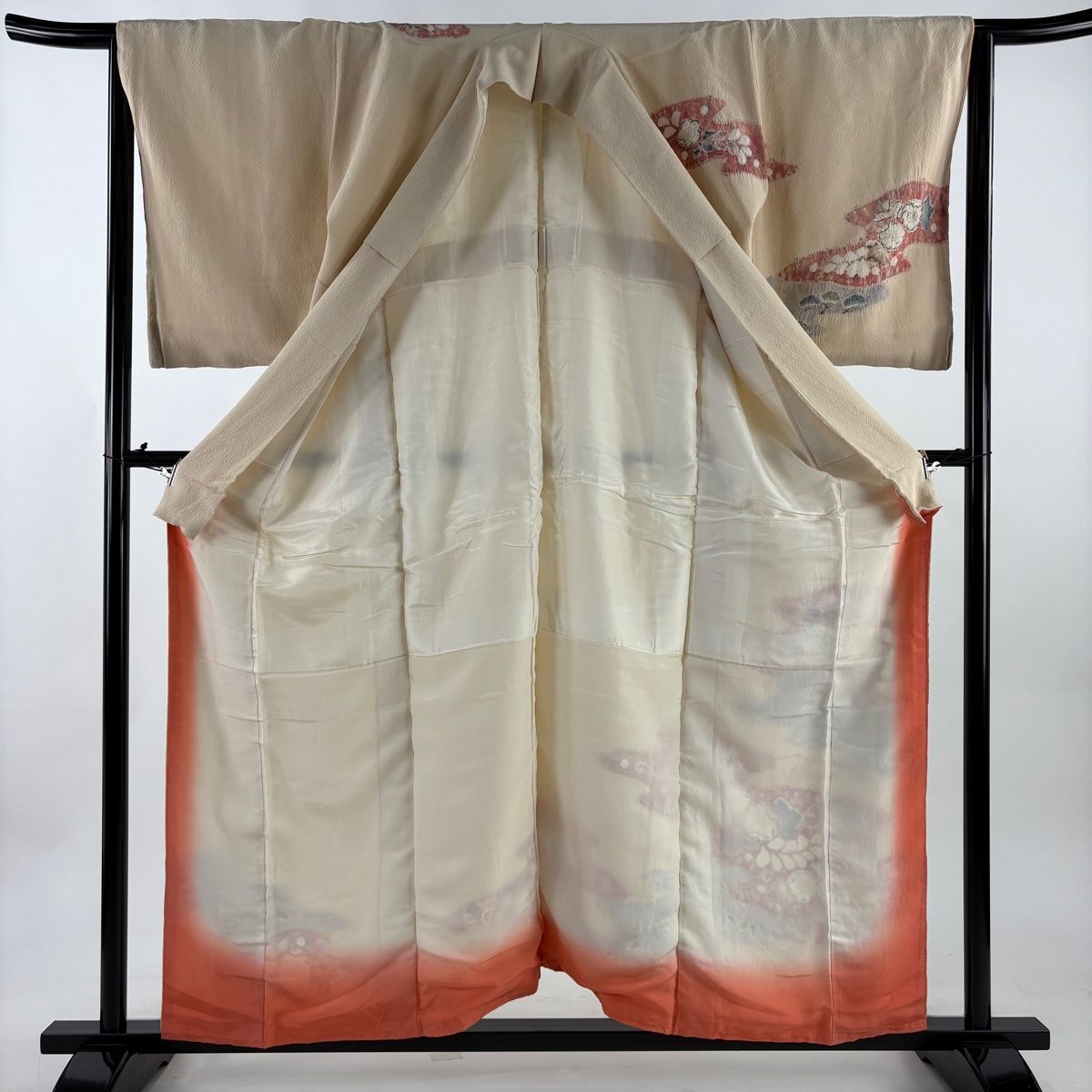 在庫一掃】 訪問着 身丈157cm 裄丈64.5cm M 袷 滝泰 落款 辻が花 霞