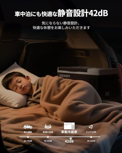 EUHOMY 車載冷蔵庫 ポータブル冷蔵庫 小型 【-20℃?20℃ 急速冷凍】 18L