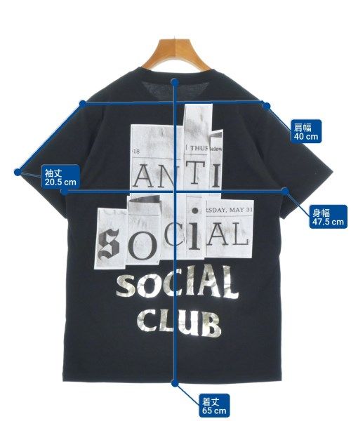ANTI SOCIAL SOCIAL CLUB Tシャツ・カットソー メンズ 【古着】【中古】【送料無料】 ANTI SOCIAL SOCIAL CLUB Tシャツ・カットソー メンズ 【古着】【中古】【送料無料】